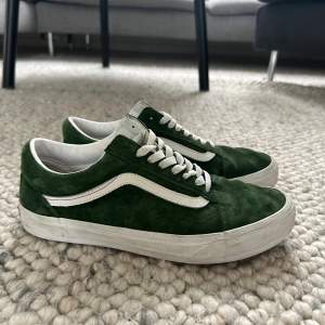 ett par skit snygga gröna vans skor i bra skick bara lite smuts på sulan men det går bort enkelt. perfekta nu till sommarn🤩🤩