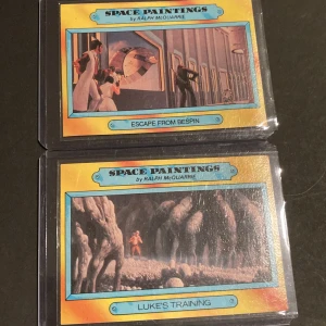 Star Wars vintage samlar kort 1980 The empire strikes back  - Fina kort skyddade i toploader   Bättre bilder utanför plast går ordna.