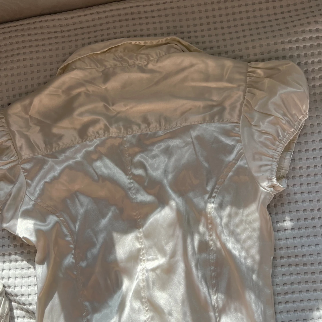 Vintage Sidenblus - 90