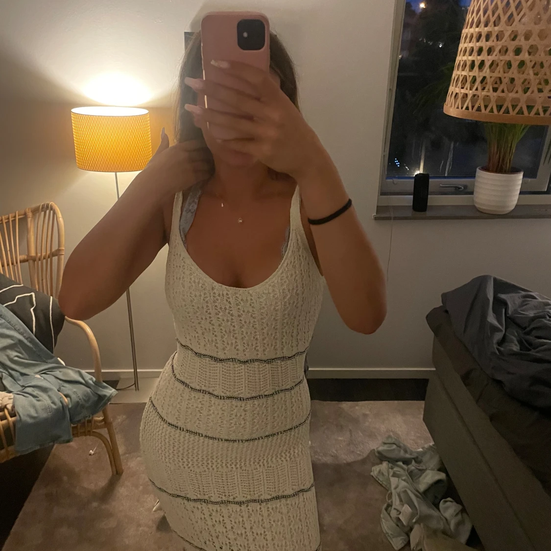 Fin stickad klänning  - 91