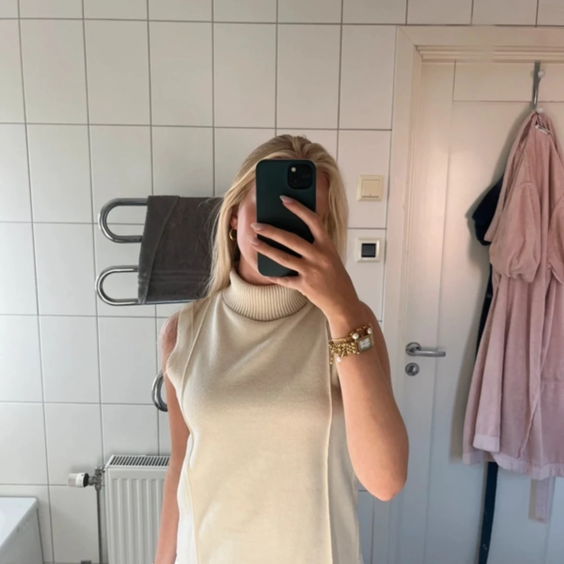 Stickad poloväst  - 90