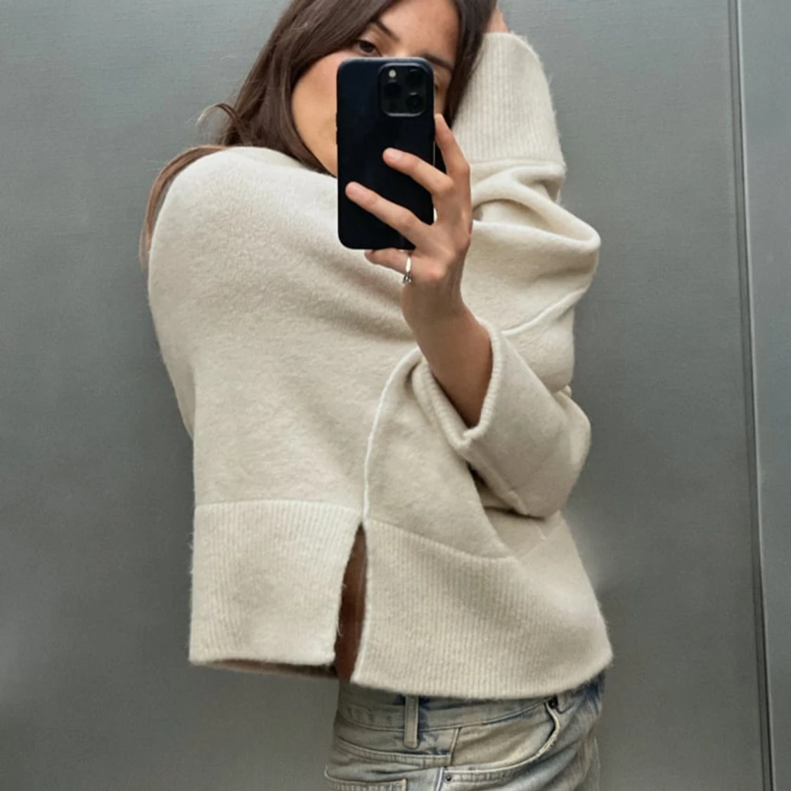 Stickad tröja zara - 91