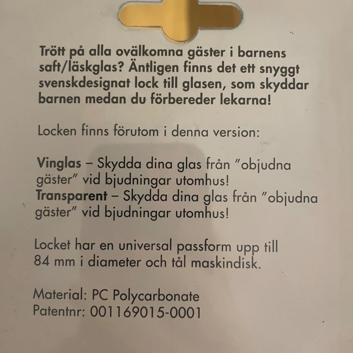 Nya i förpackning/Glaslock  - 91