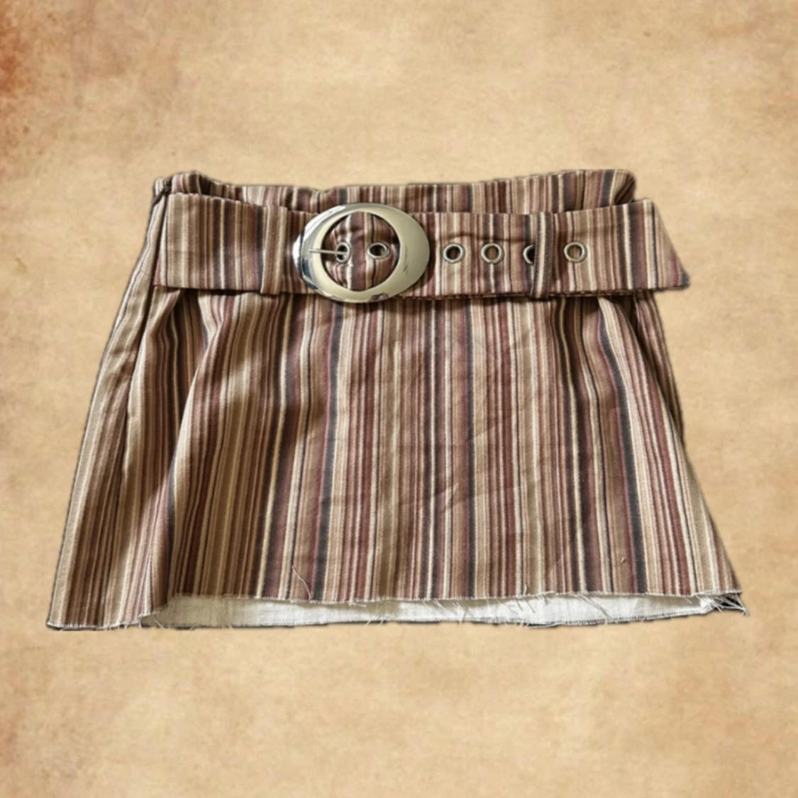 Y2k vintage brun minikjol - 90