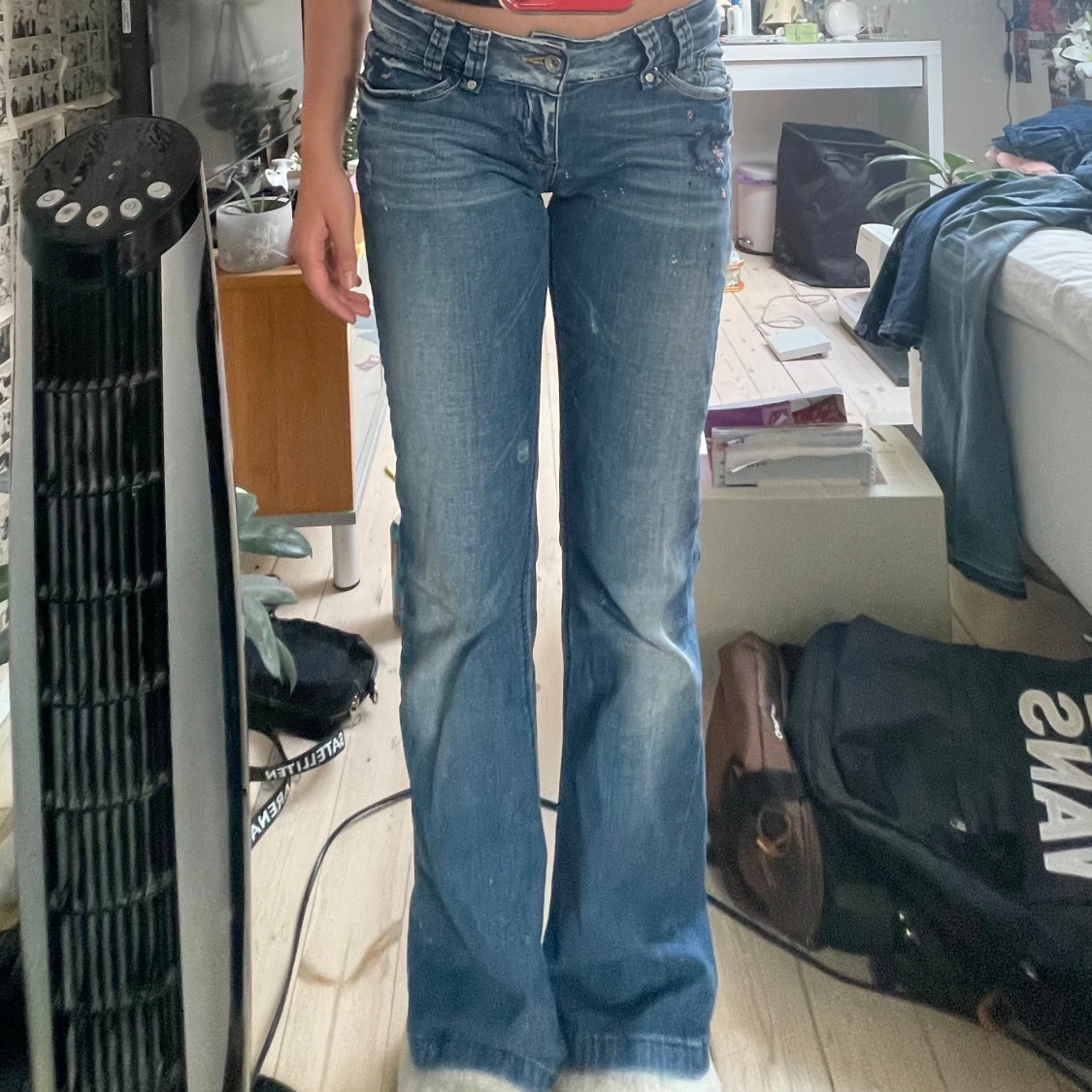 Lågmidjade jeans - 90