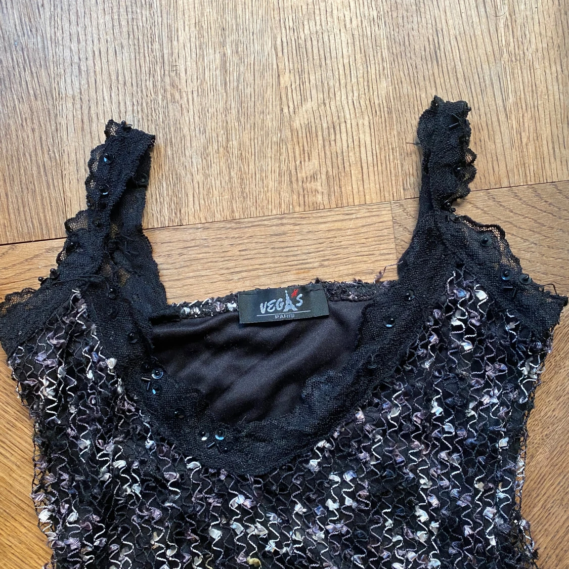 Snedskuret vintage linnet - 90