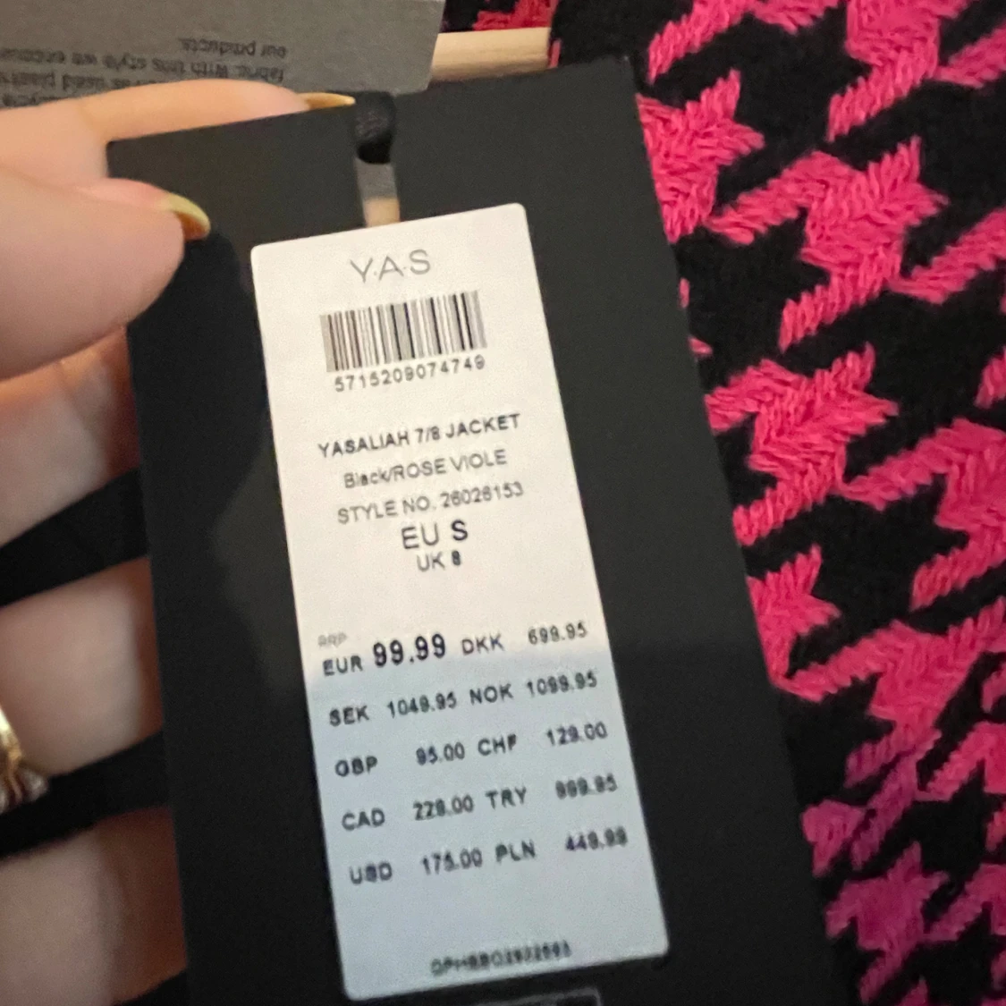 Kavaj Y.A.S oanvänd  - 90