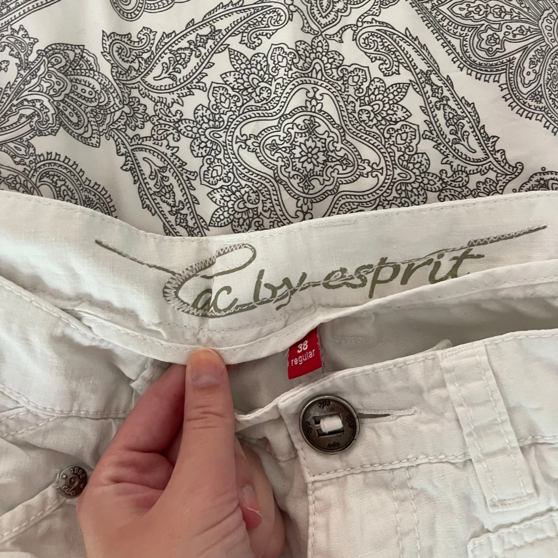 Linne/cargo byxor - 90