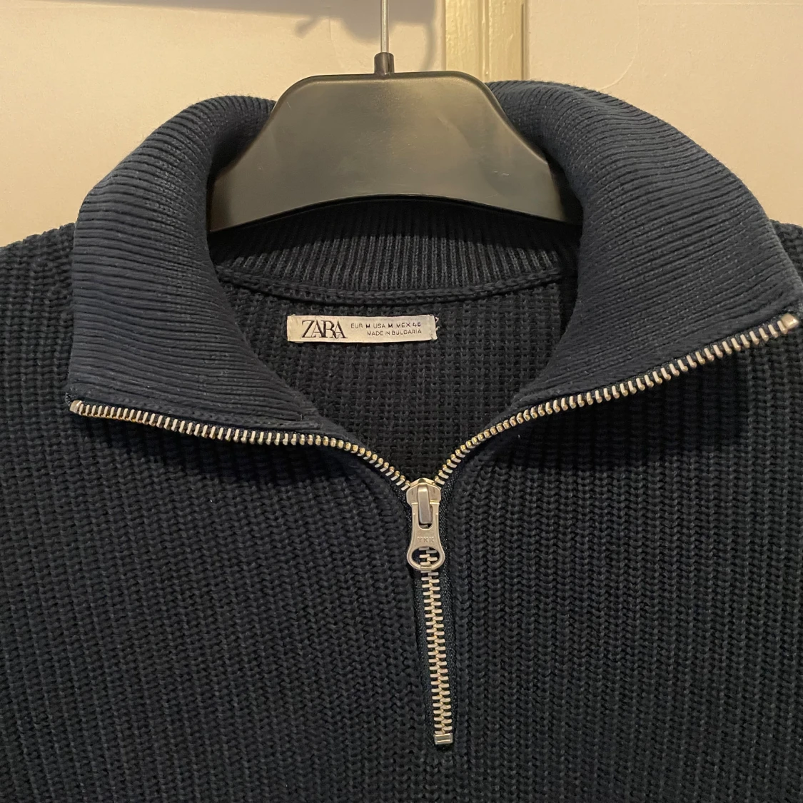 Stickad halfzip - 90