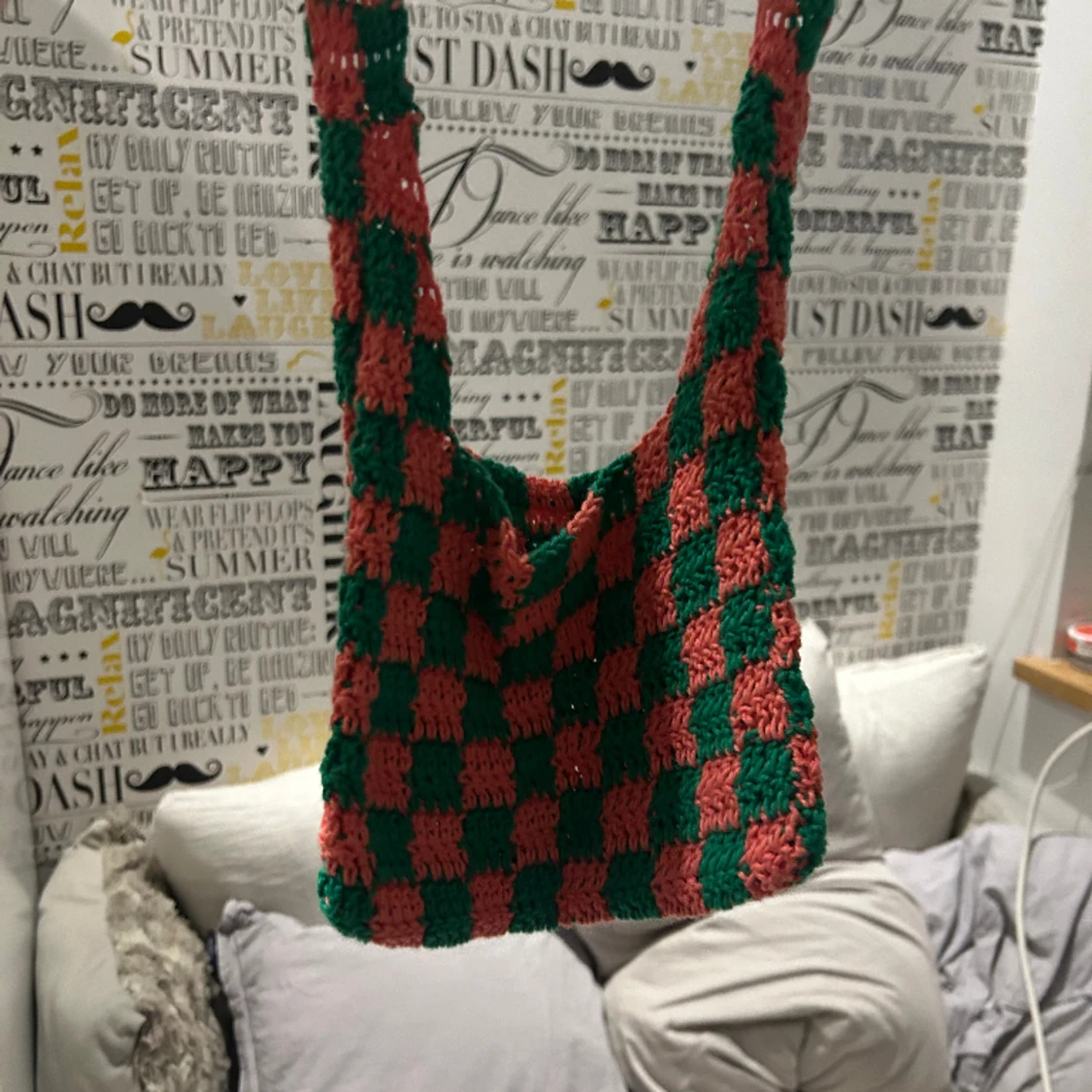 Stickat handväska  - 90