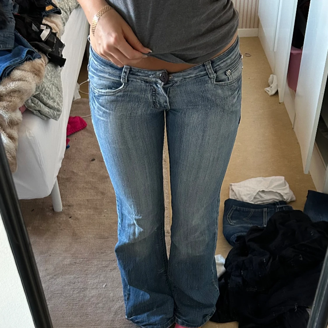 Lågmidjade jeans - 90