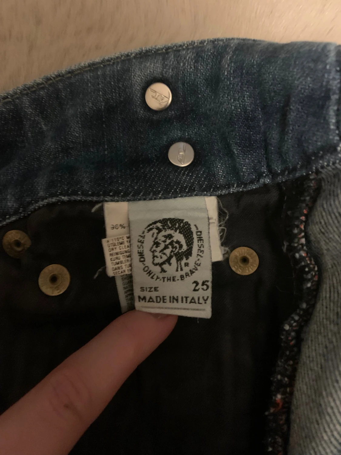 Blå jeans från Diesel, storlek 25 - 1