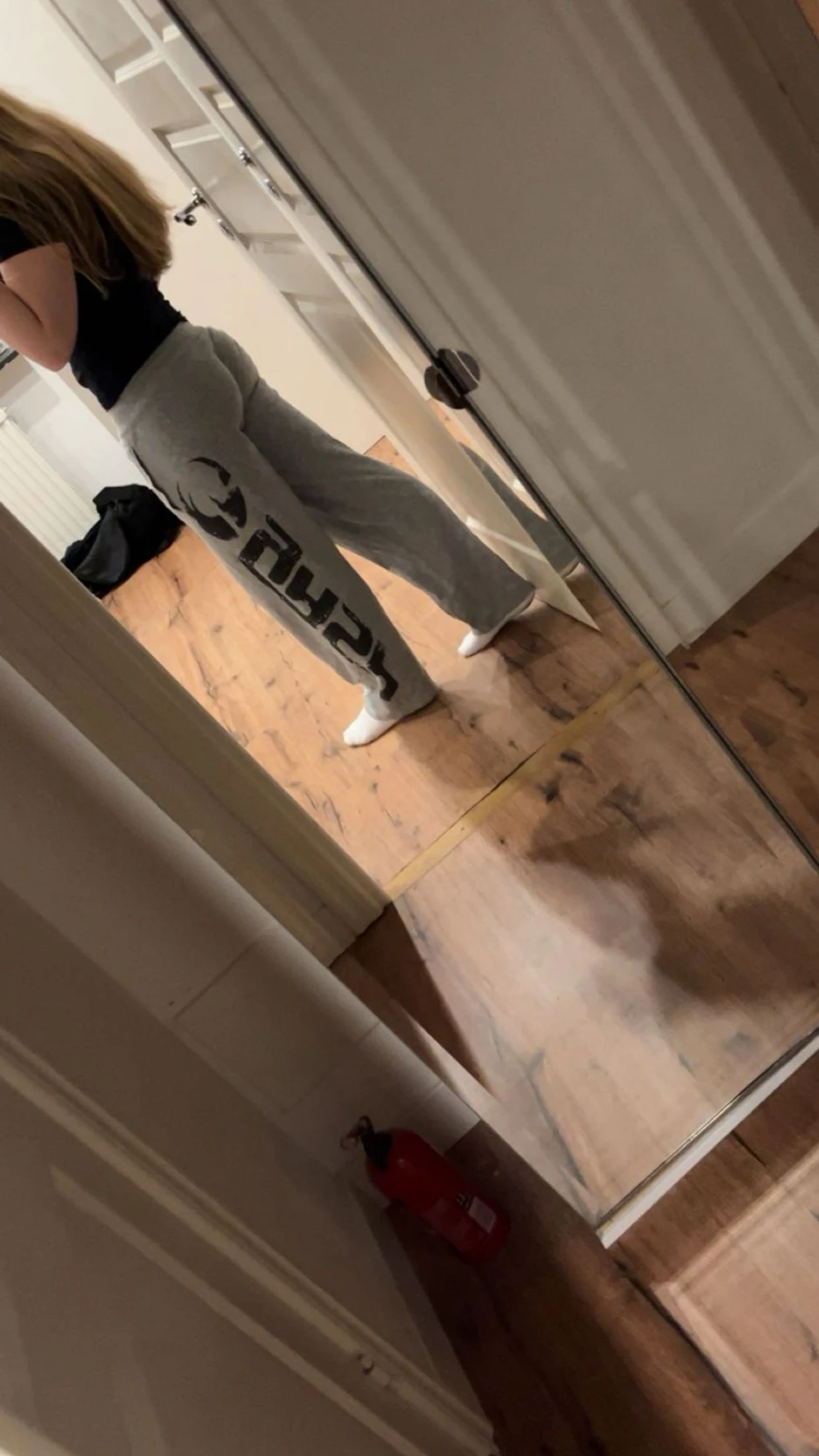 Grå mjukisbyxor från gasp