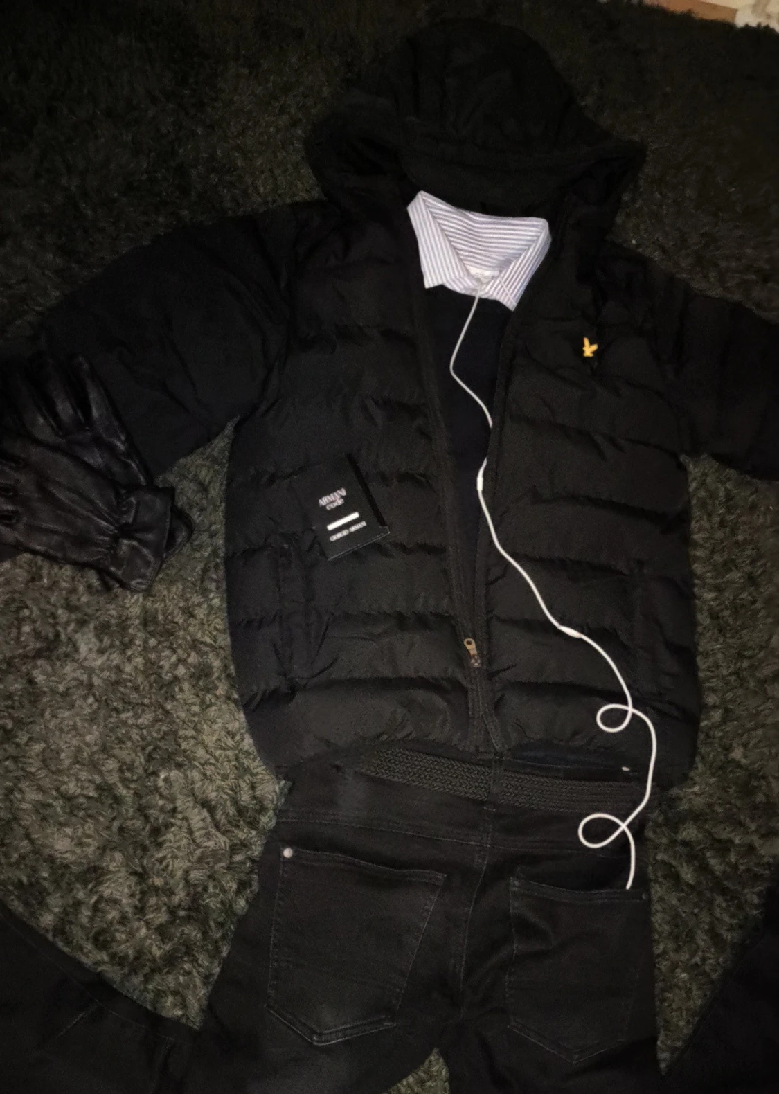 Svart pufferjacka från Lyle & Scott