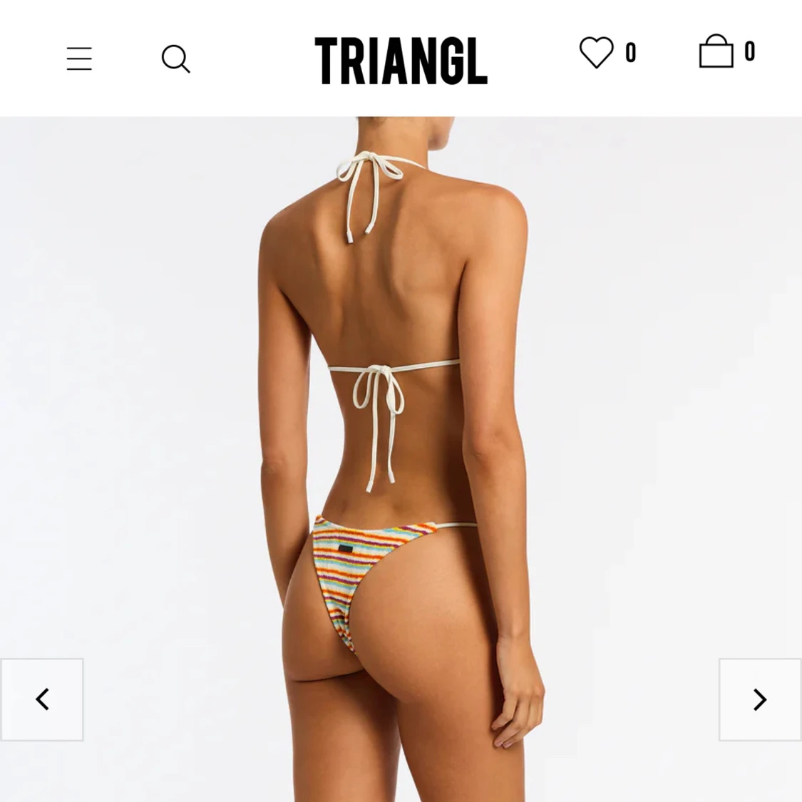Randig bikini och shorts från Triangl - 1