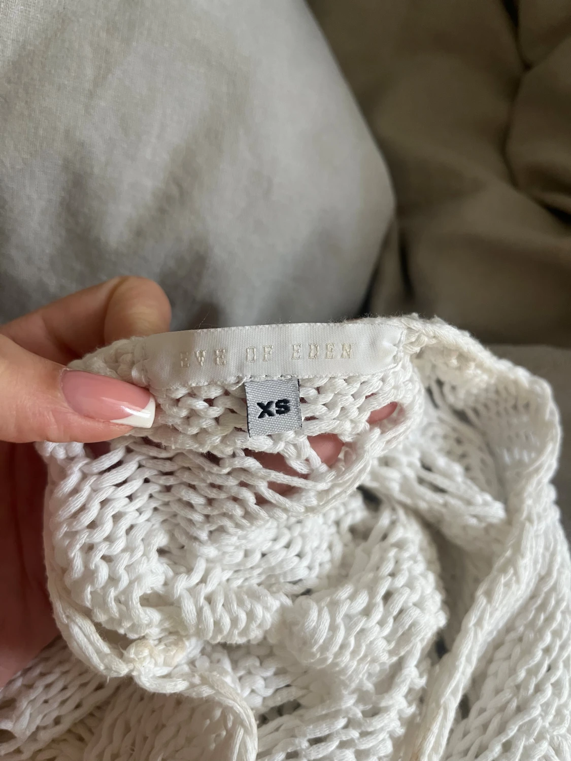 Vit stickad blus från Eve of Eden - 1