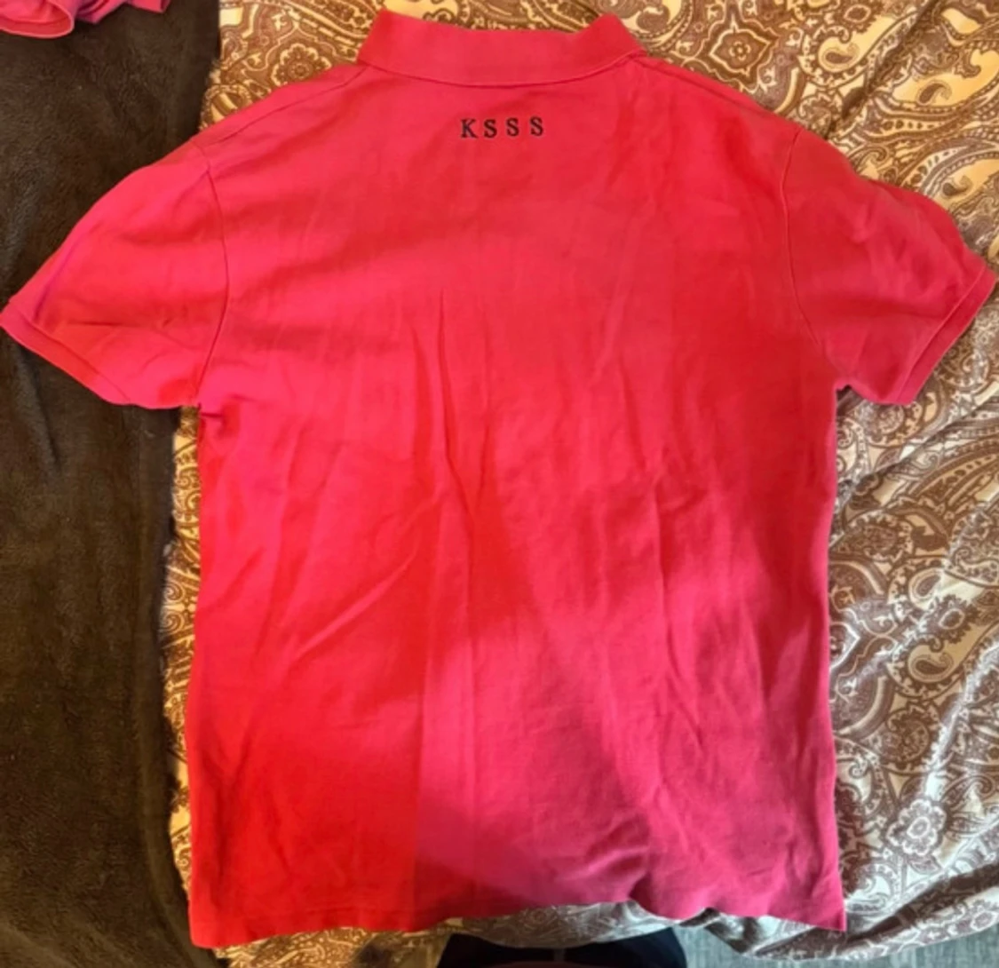 Rosa pikétröja KSSS med krage - 1