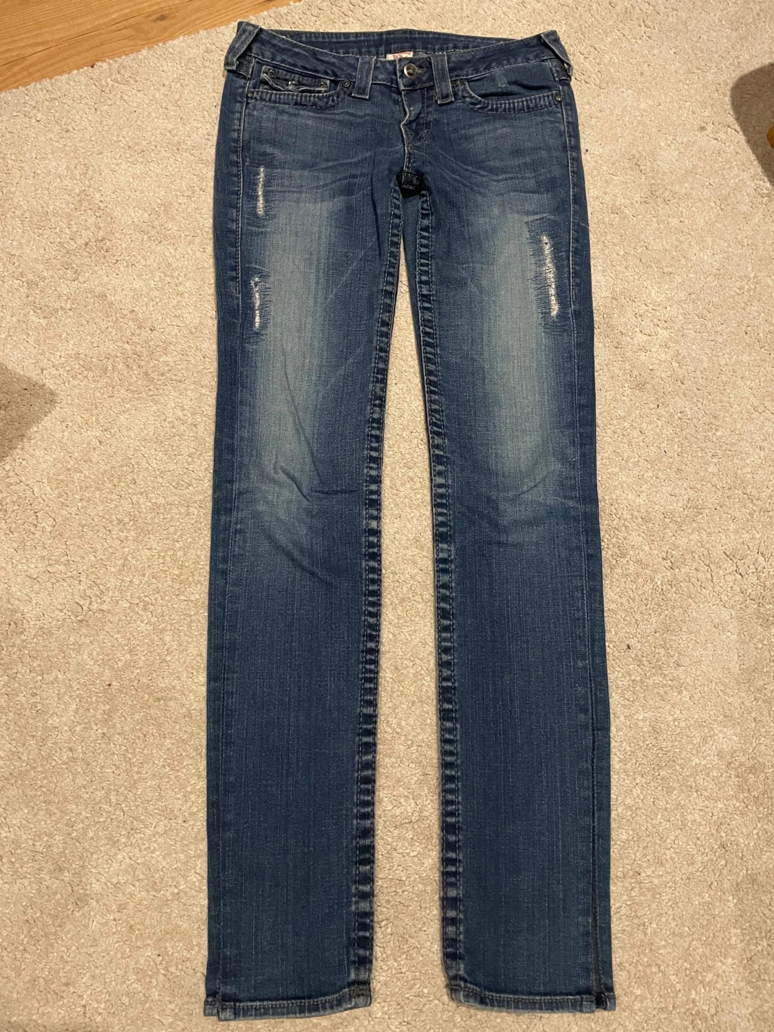 True Religion blå bootcut jeans, stl 29