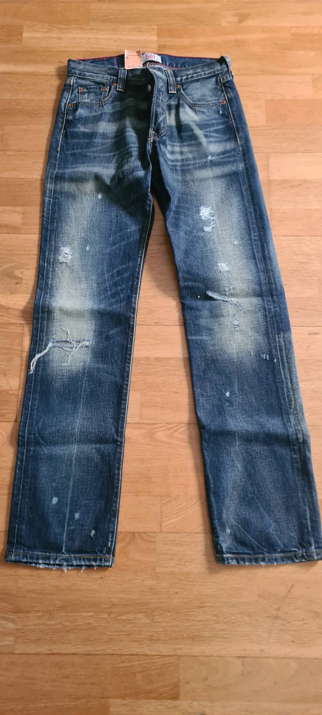 Levi's 501 jeans blå straight fit - 1