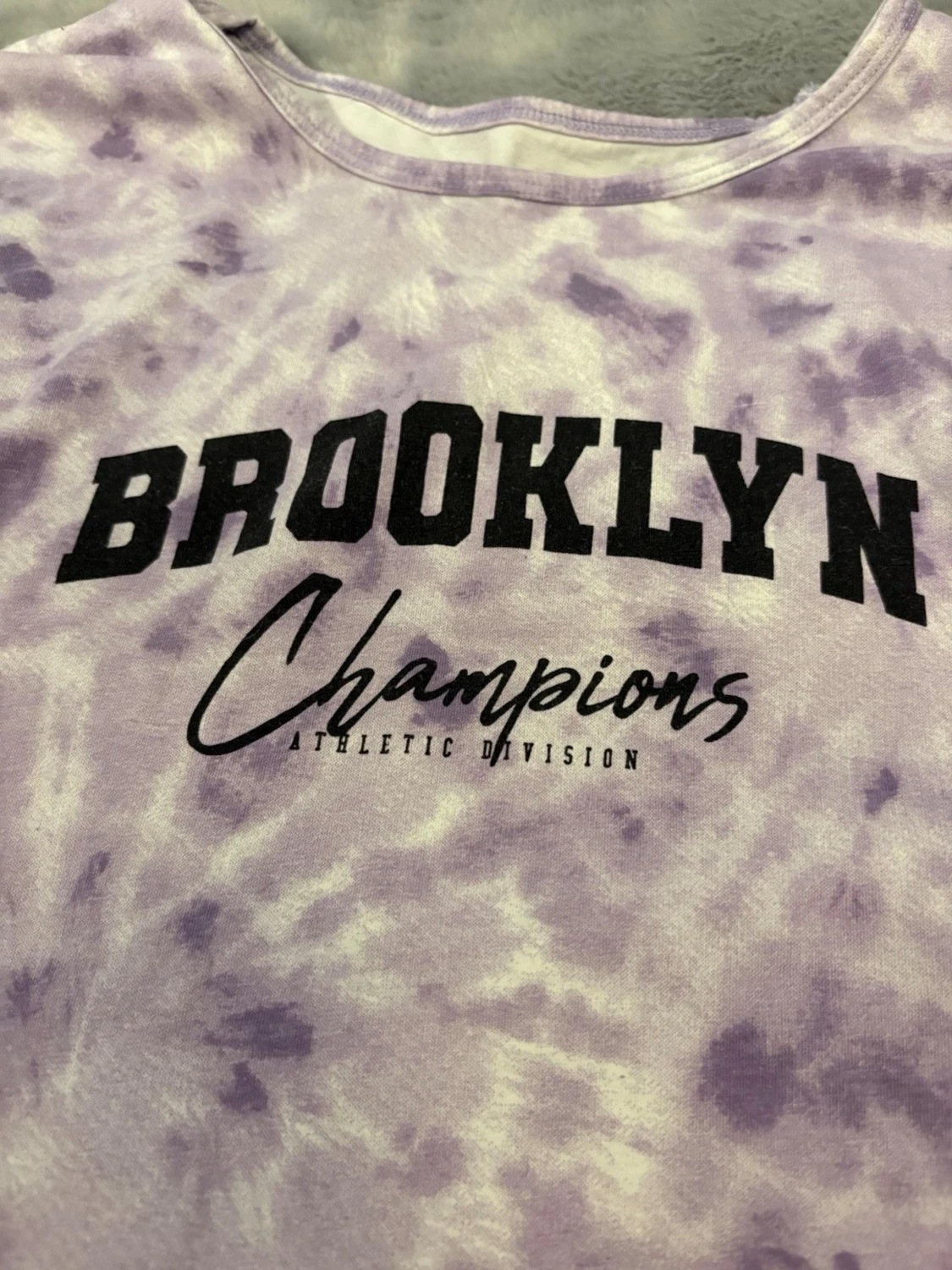 Lila tie-dye t-shirt Brooklyn Champions - 1