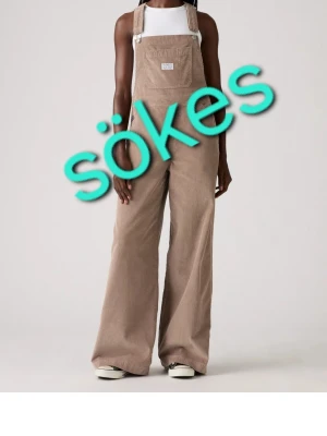 Beige manchesterbyxdress wide fit - Söker i stl s eller m