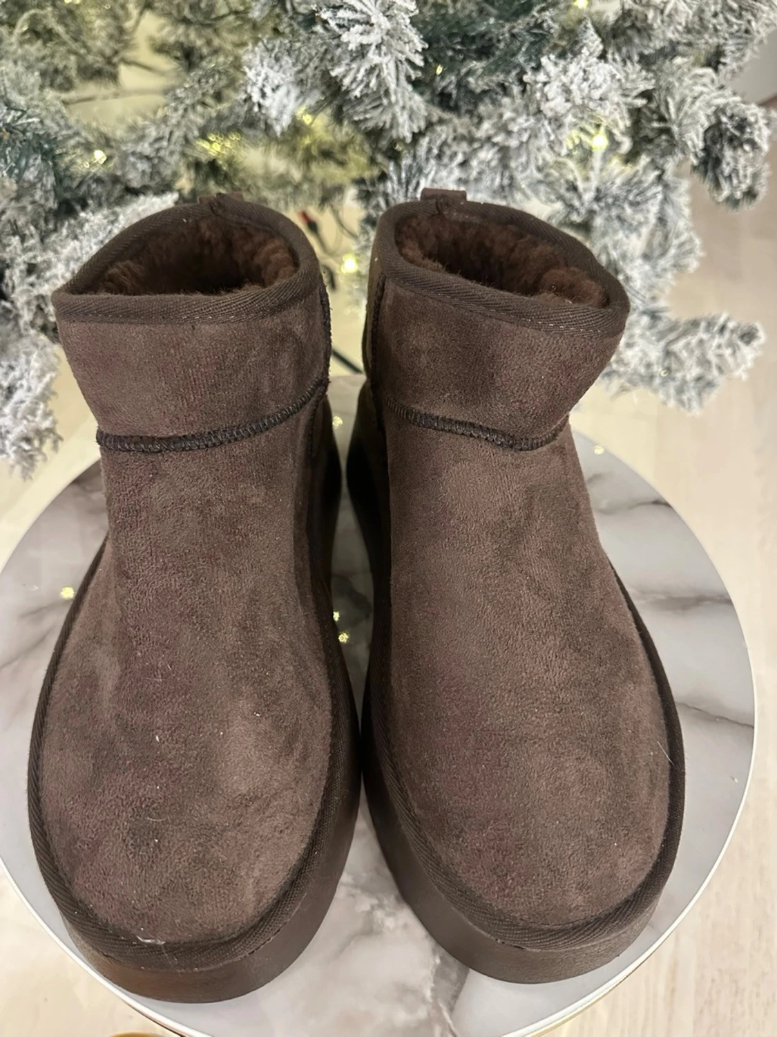 Bruna UGG boots i mocka - 3