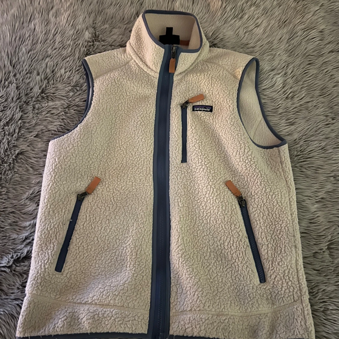 Beige fleeceväst från Patagonia