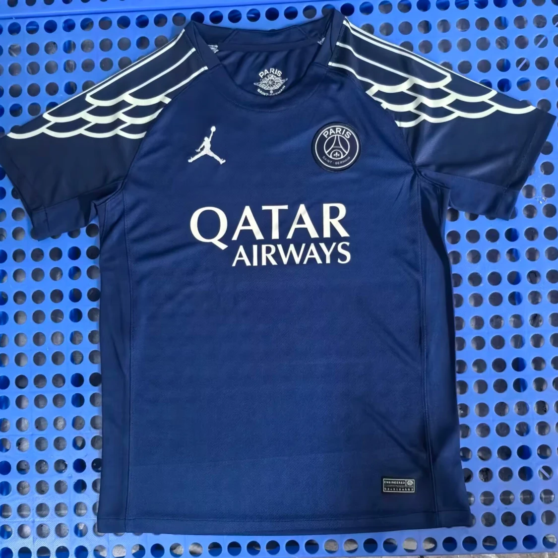 PSG x Jordan blå fotbollströja