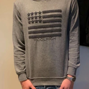 Woolrich hoodie - Riktigt snygg grå hoodie ifrån woolrich, storlek S, modellen är runt 181, hör av dig vid minsta fundering