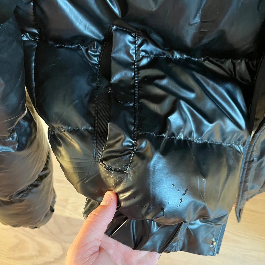 Snygg glansig vinterjacka - 4