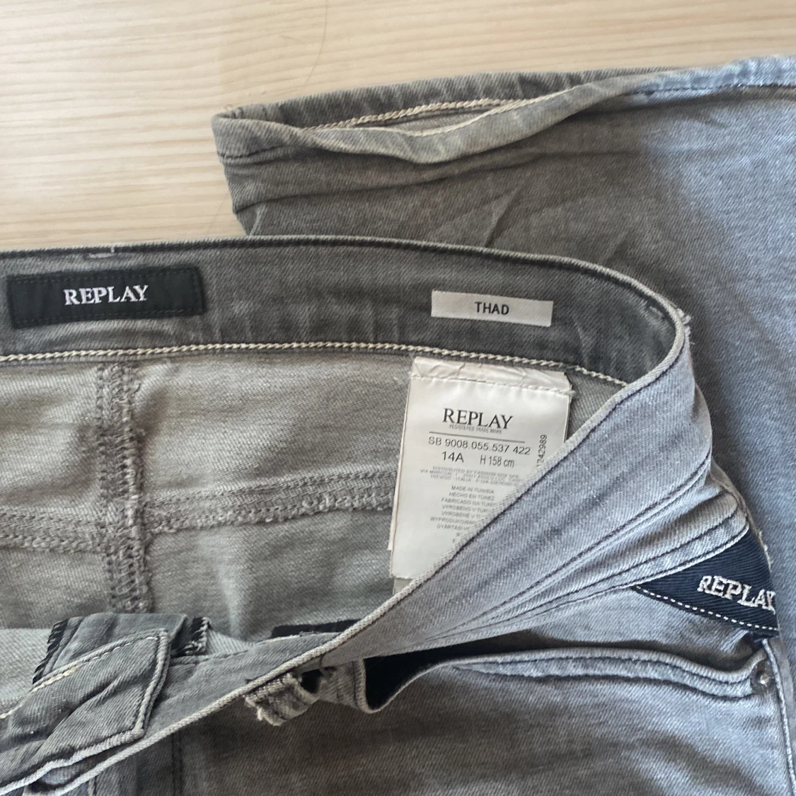 Grå Replay jeans straight fit - 2