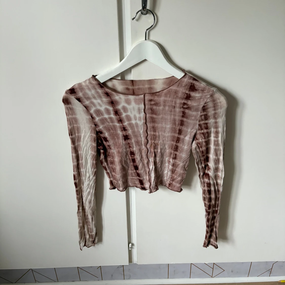 Brun och beige croppad topp från SHEIN