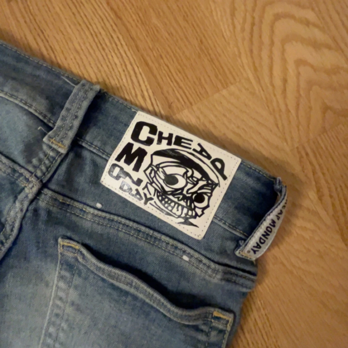 Cheap Monday ljusblå bootcut jeans - 3