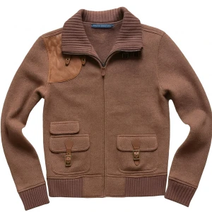 Brun ulljacka från Ralph Lauren - Ralph Lauren jacka – klassisk och stilren  Snygg och varm jacka från Ralph Lauren i brunmelerad ull. Modell med ribbad krage och muddar, skinnpatch på axeln samt dekorativa spännen vid kragen. Två praktiska fickor framtill med lock och spännen. Perfekt för höst och vinter – tidlös och elegant stil. Storlek: M (38) Skick: Helt ny oanvänd Nypris: 398$/ 3800kr Säljer för: 1500kr