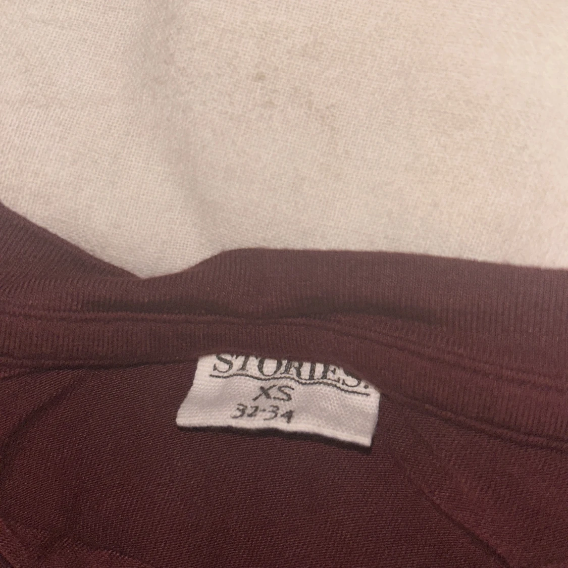 Vinröd lös topp med vida ärmar - 4