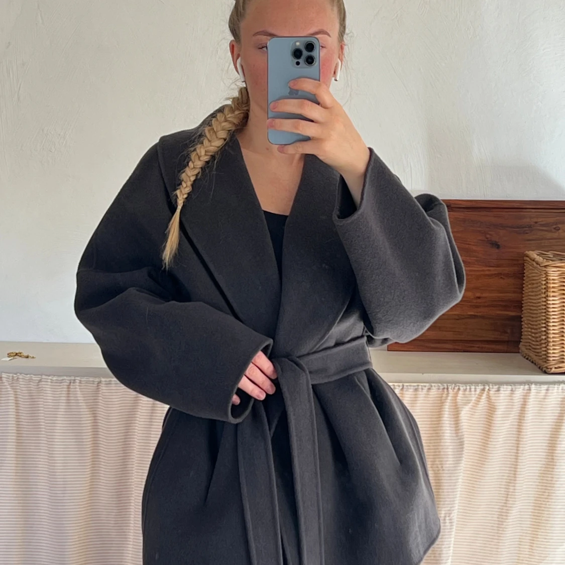 Massimo dutti shorts wool coat - 1