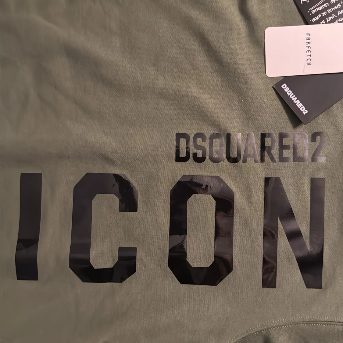 Grön hoodie DSQUARED2 ICON  - 4