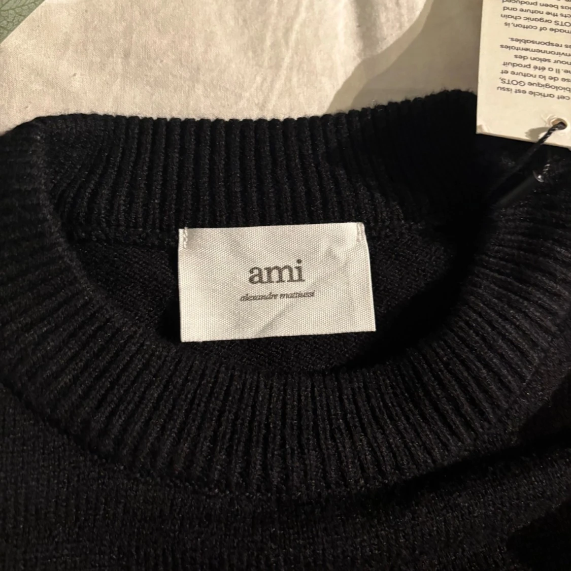 Svart stickad tröja från Ami Paris - 92