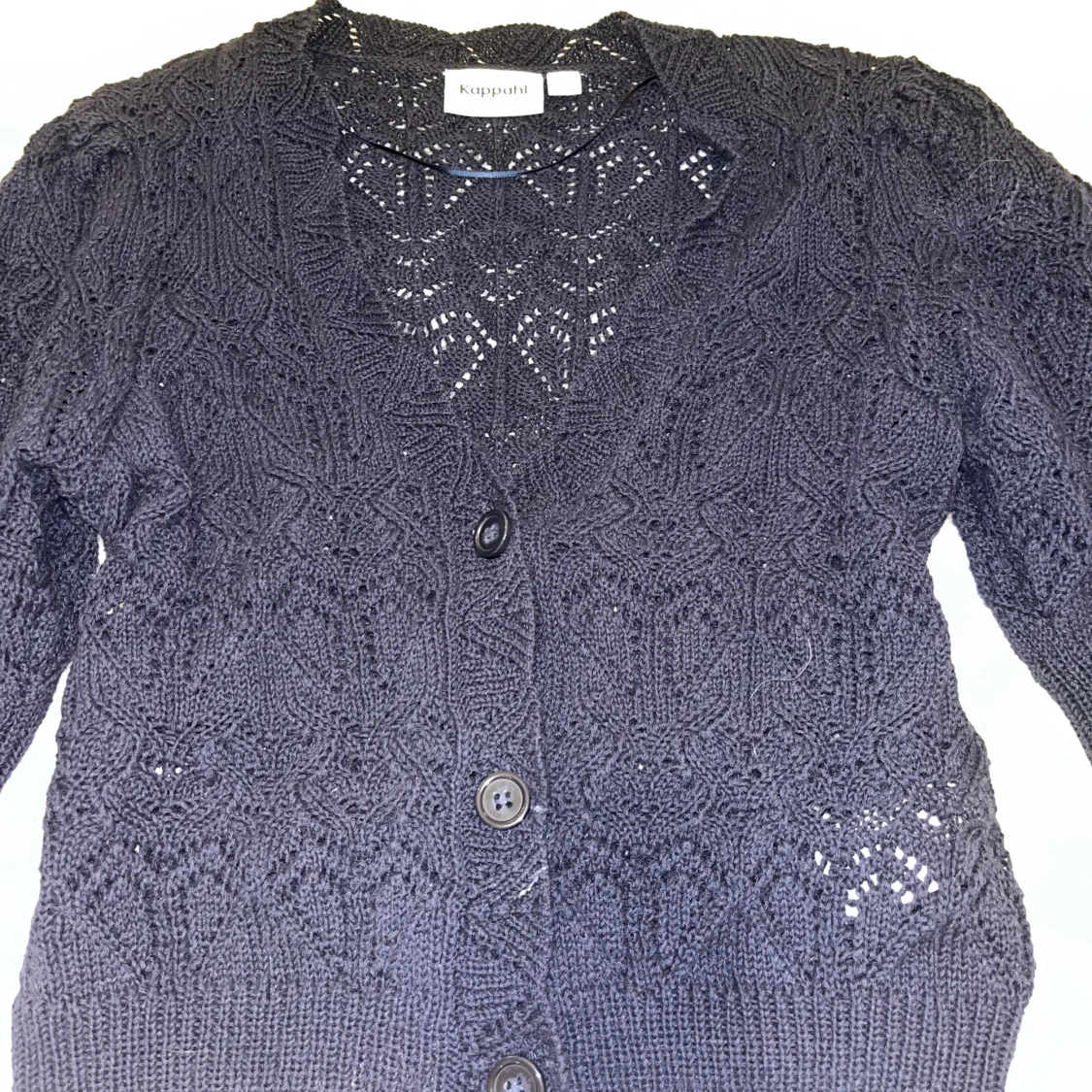 Mörkblå stickad kofta från Kappahl - 1