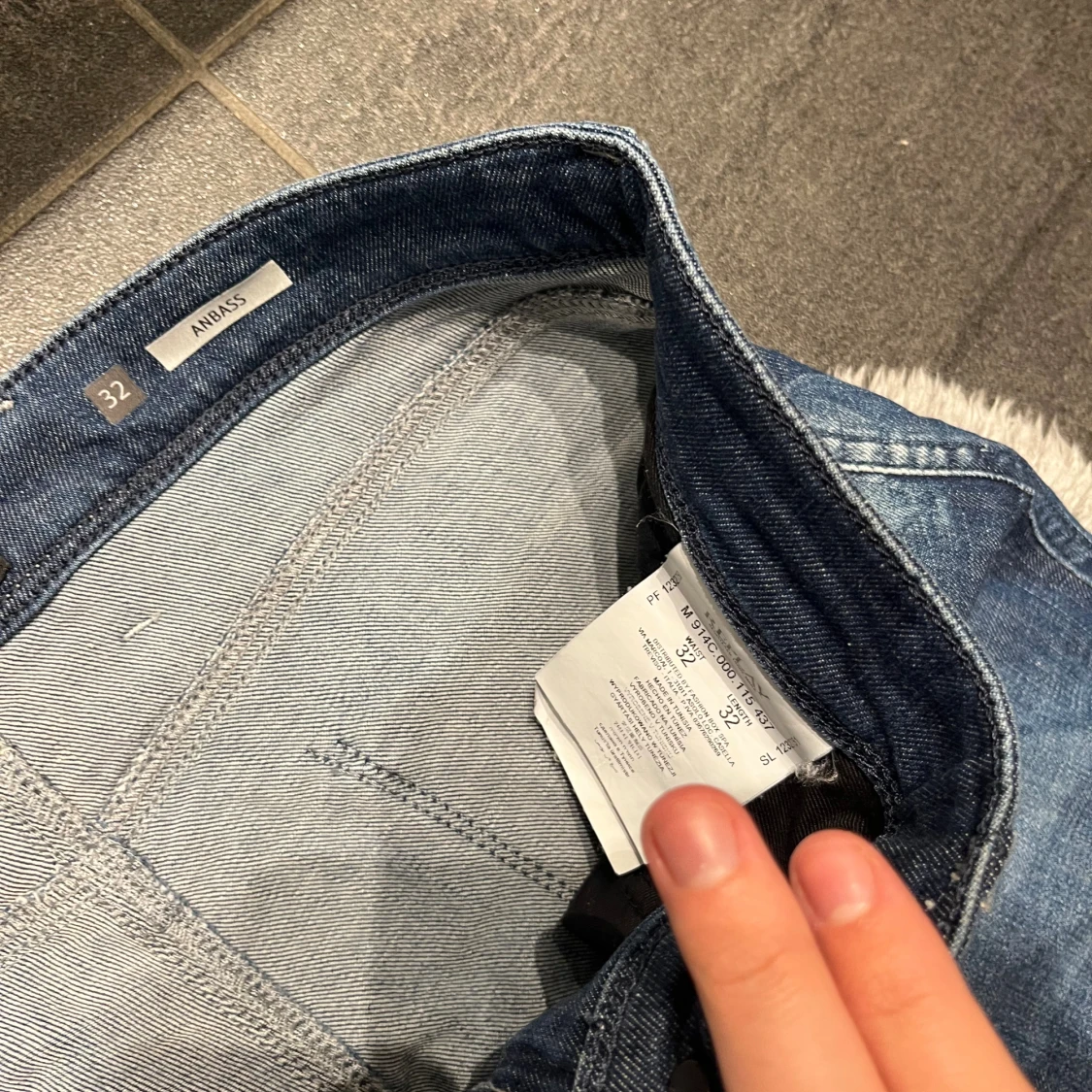 Replay Anbass Jeans Mörkblåa - 2