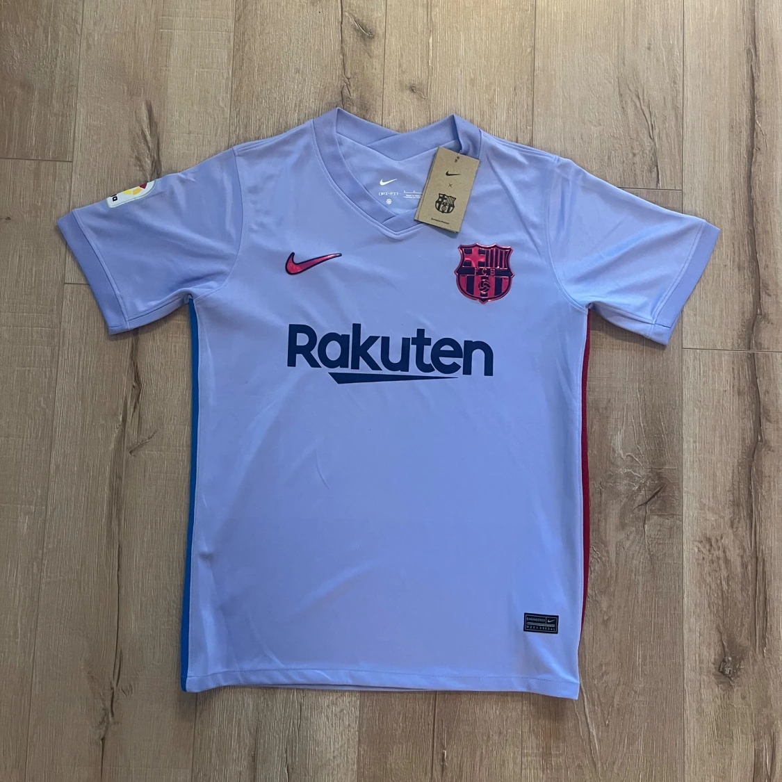 Ljuslila FC Barcelona Nike fotbollströja