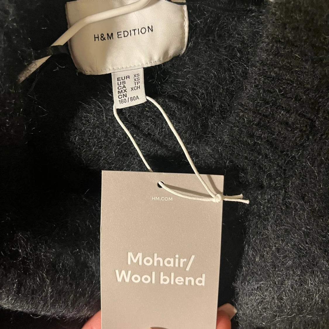 Svart mohairtröja från H&M premium  - 2