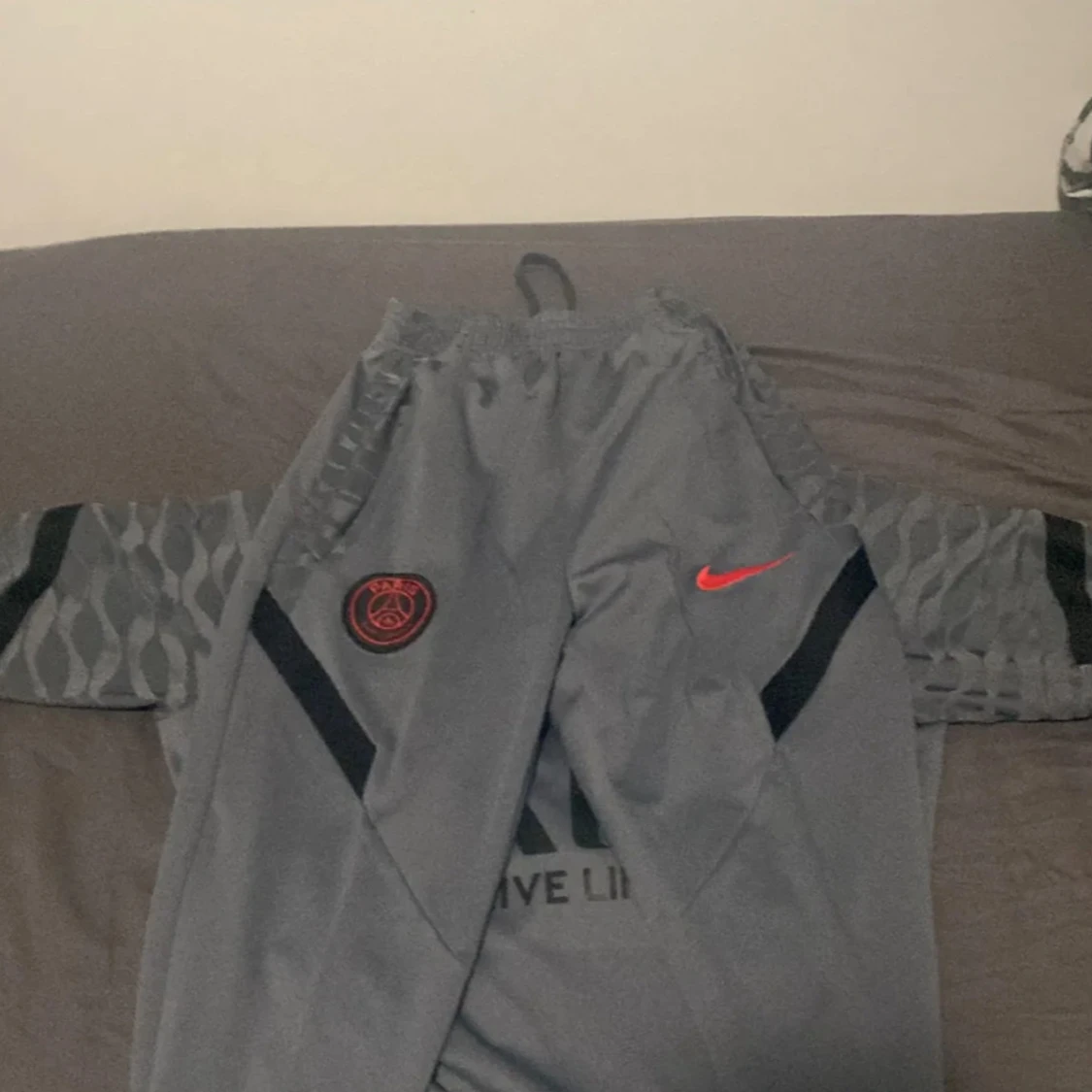 Grå PSG långärmad fotbollströja Nike - 1