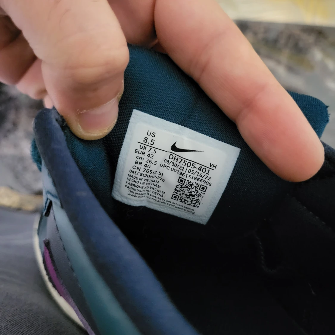 Nike SB sneakers blå/lila strl 42 - 2