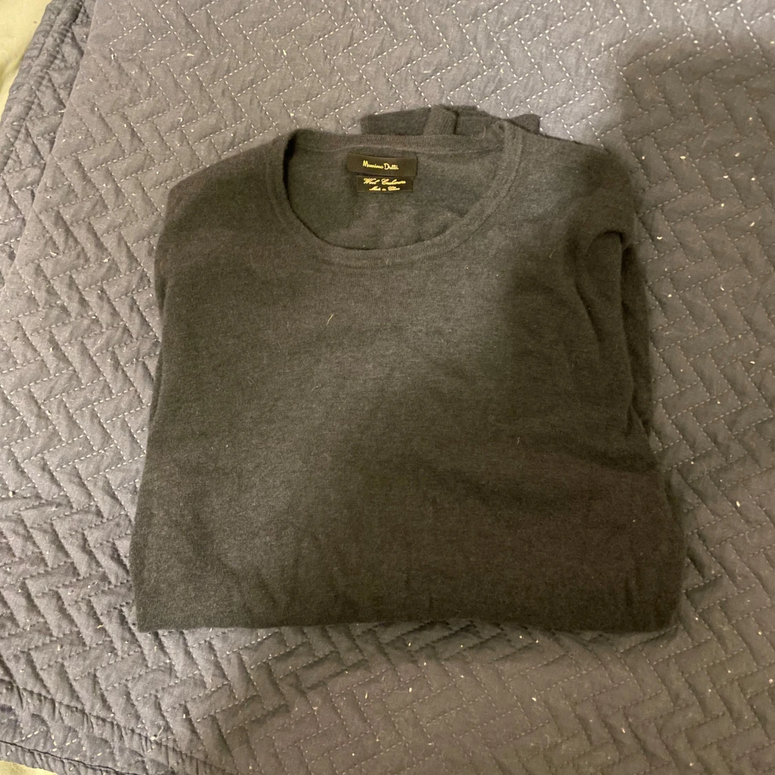 Mörkblå kashmirtröja Massimo Dutti - 1