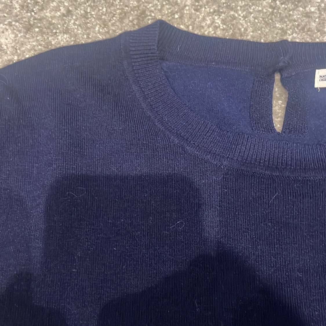 Mörkblå stickad topp från Zara - 3