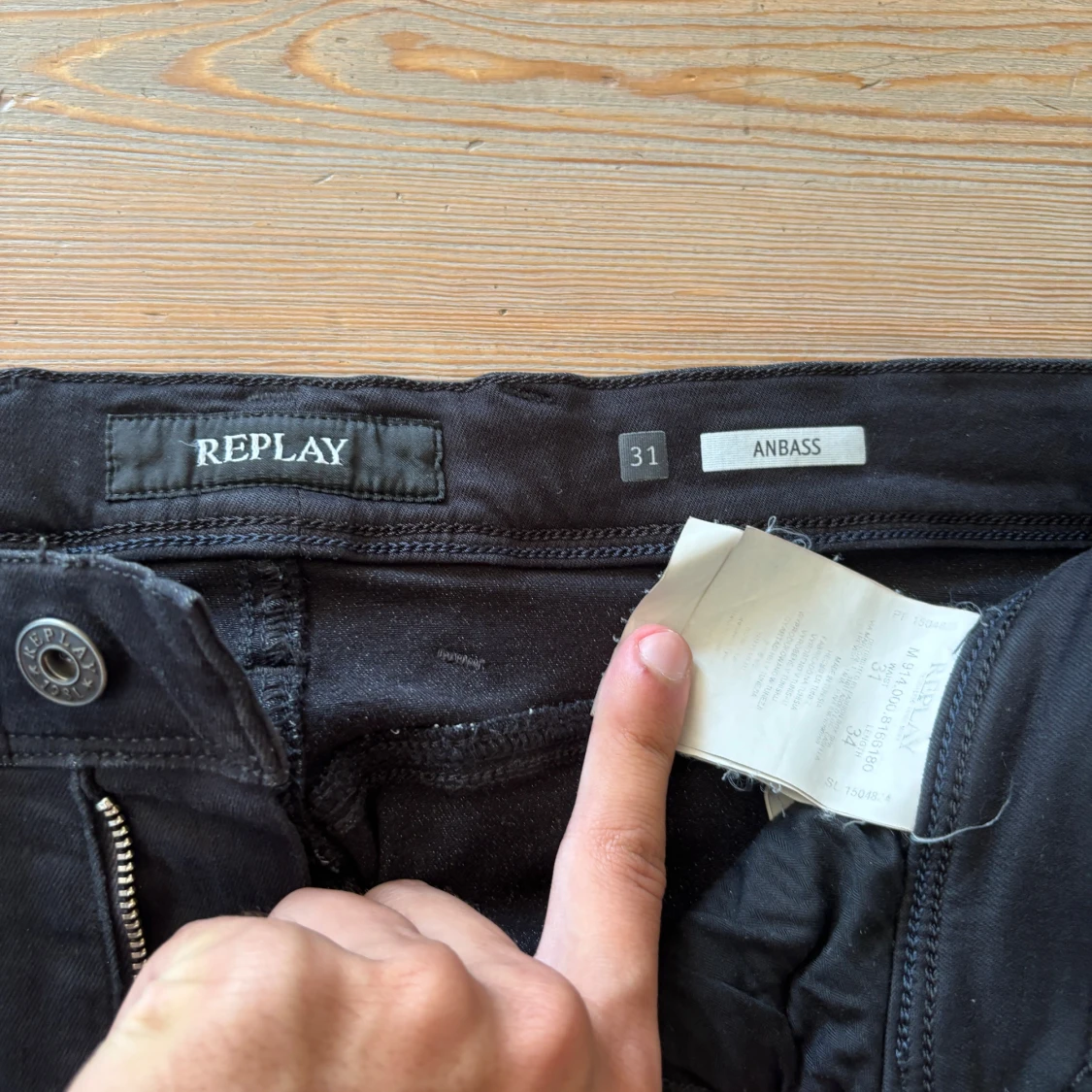 Svarta Replay Anbass jeans - Replay klassiker🇮🇹 - 3