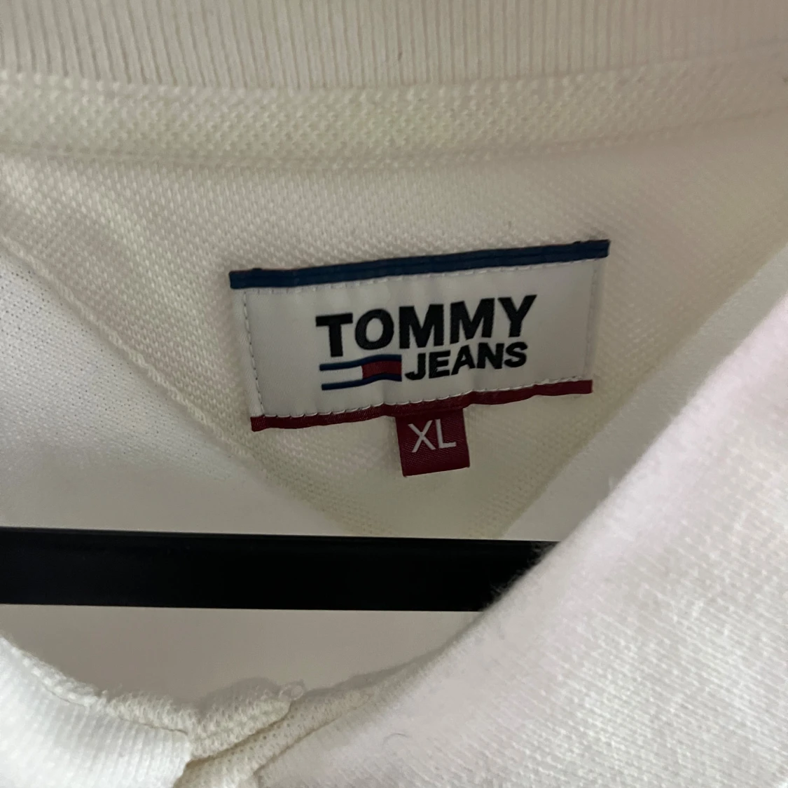 Vit långärmad skjorta Tommy Jeans XL - 1