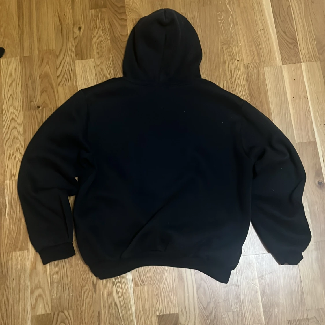 Svart Thrasher hoodie med flames - 1