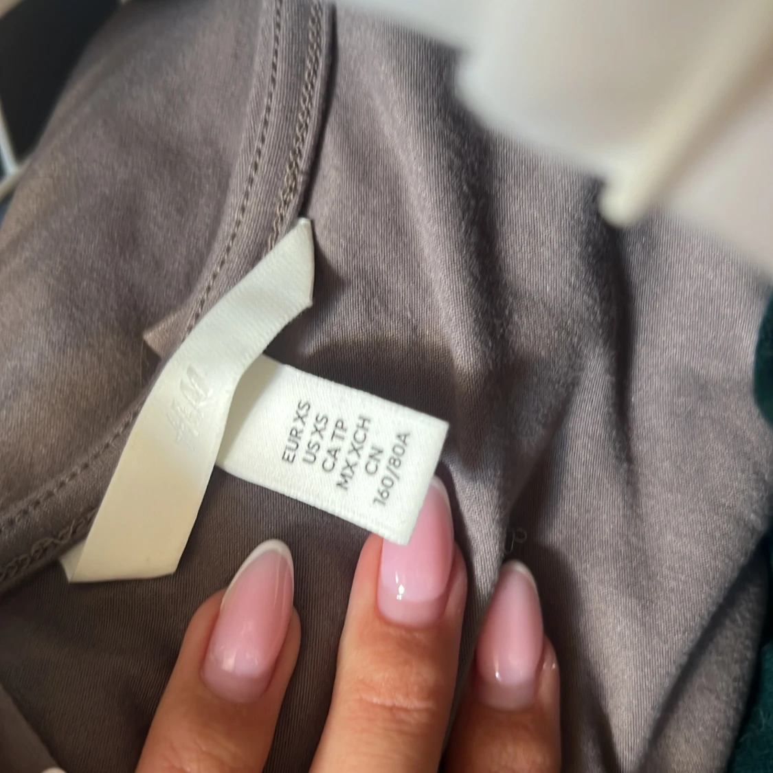 Grå beige långärmad topp från H&M - 3
